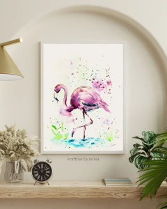 Flamingo Art Seele Anika Wand